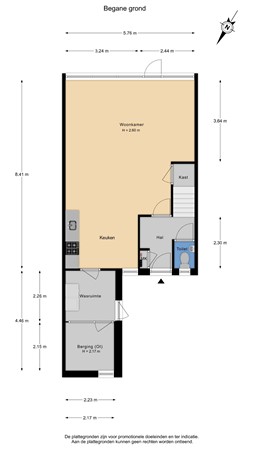 Floorplan - Jol 24 41, 8243 GN Lelystad